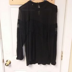 Black long sleeve dress shirt
